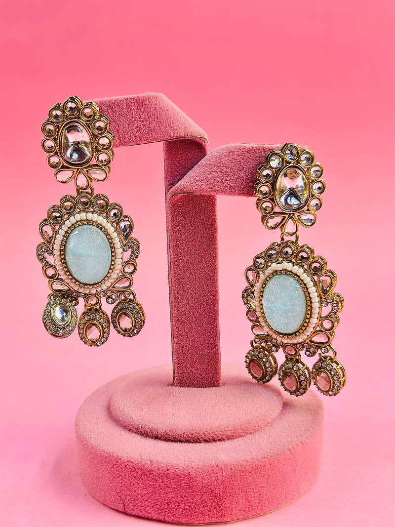 chanda kundan earrings