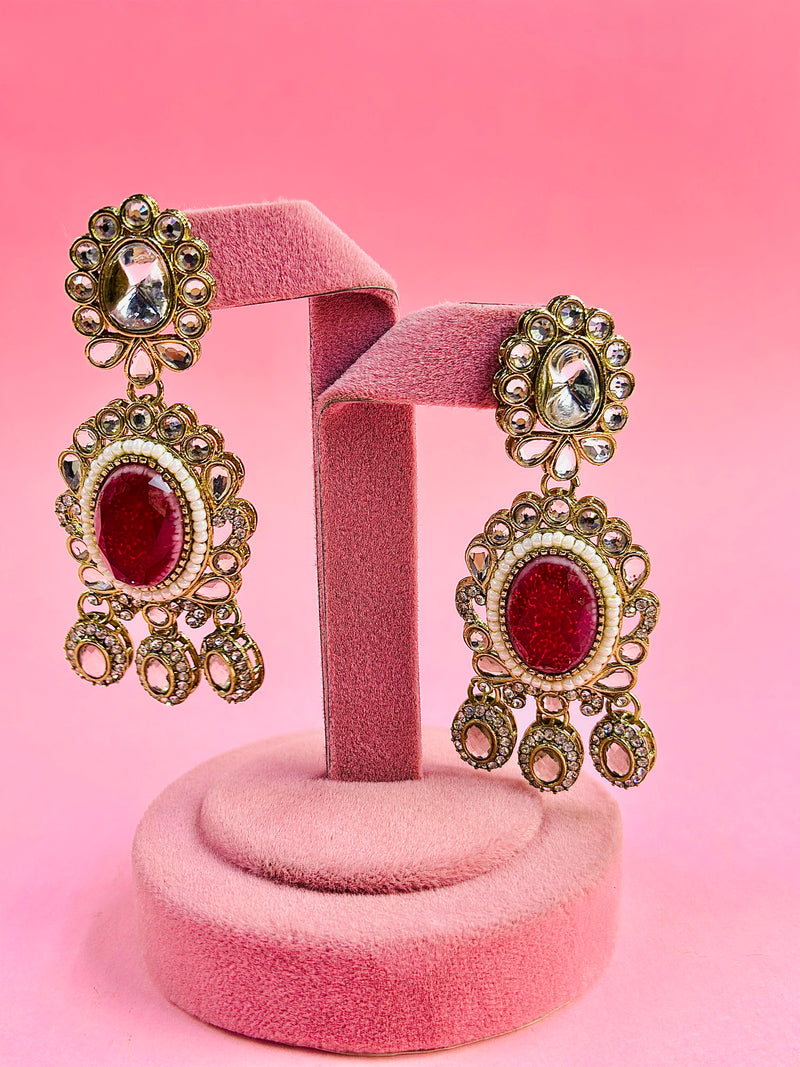chanda kundan earrings