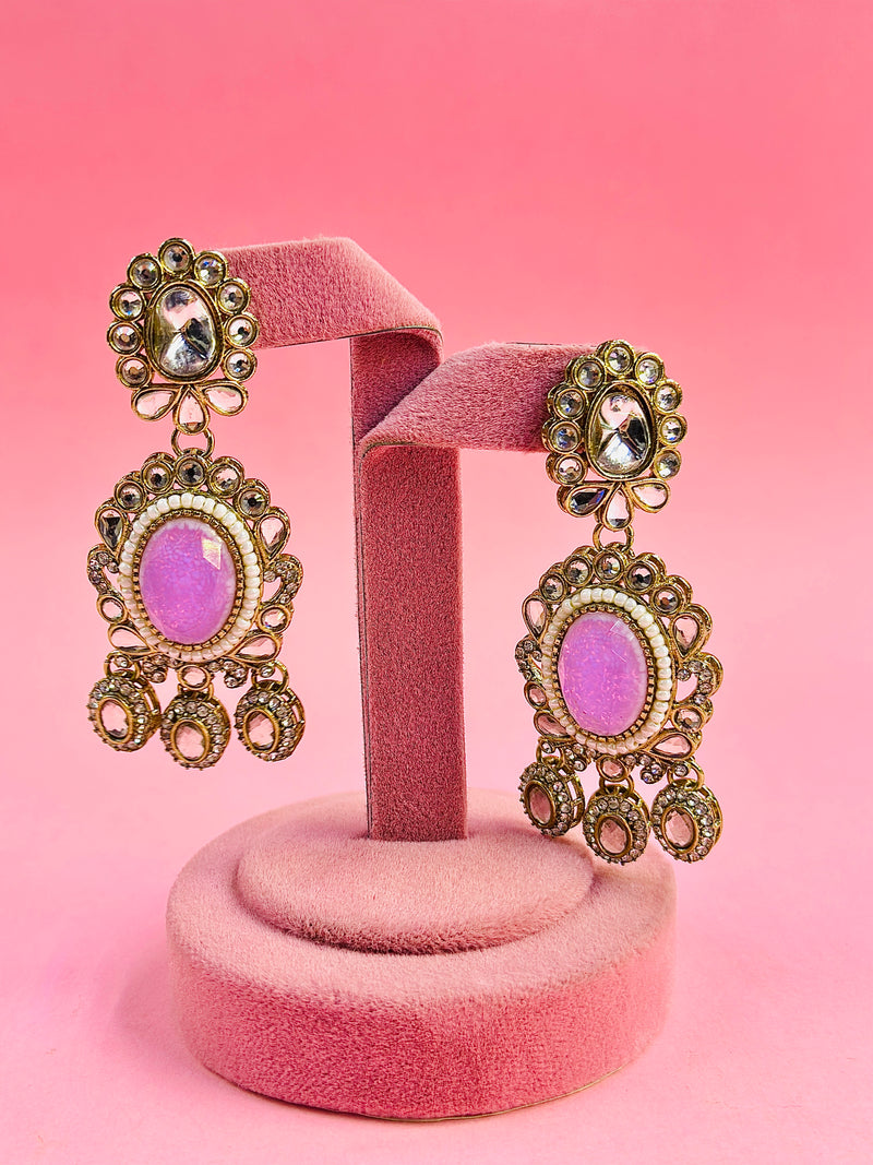 chanda kundan earrings