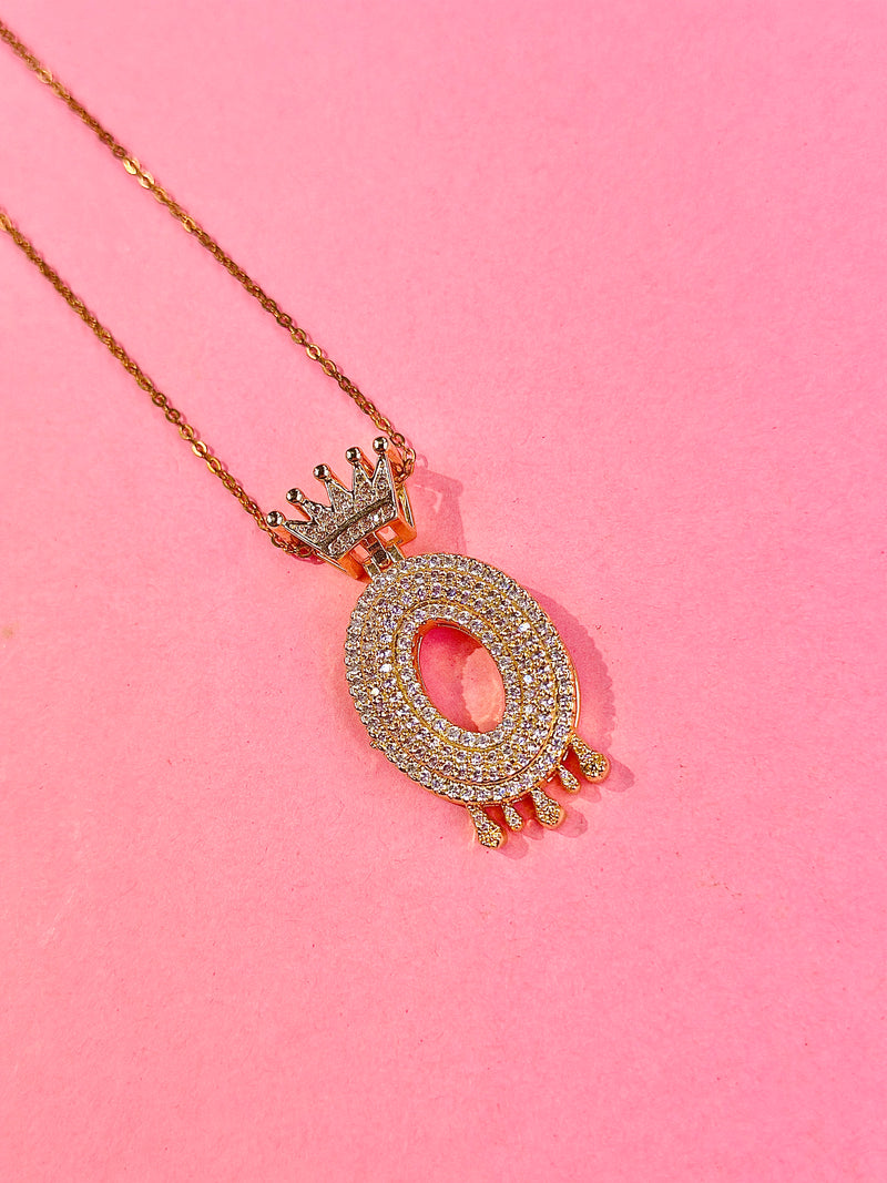 iced alphabet pendants