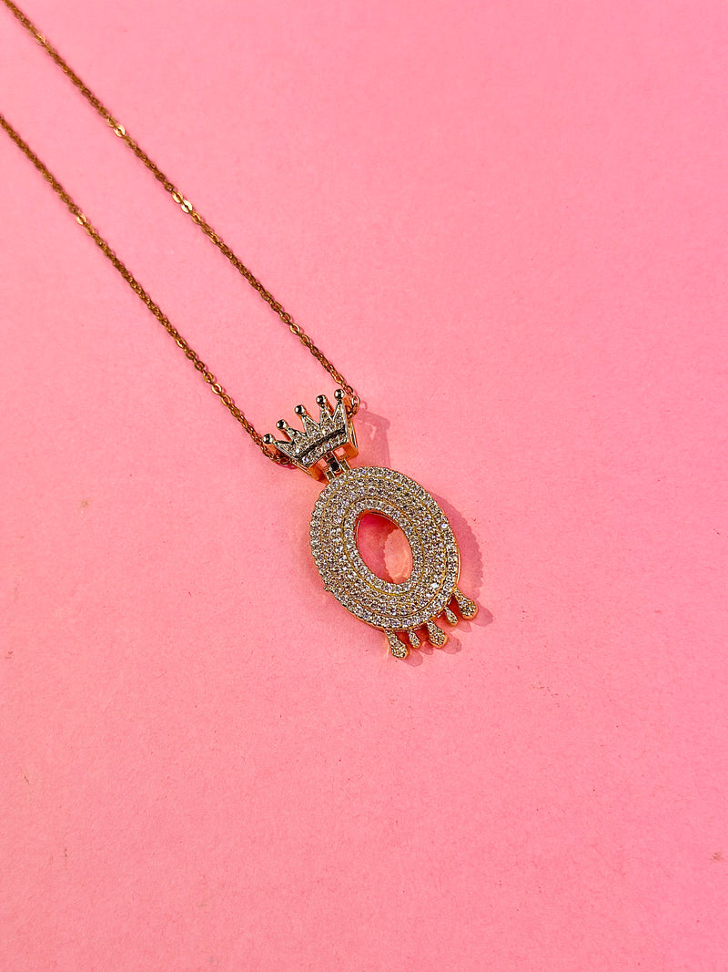 iced alphabet pendants