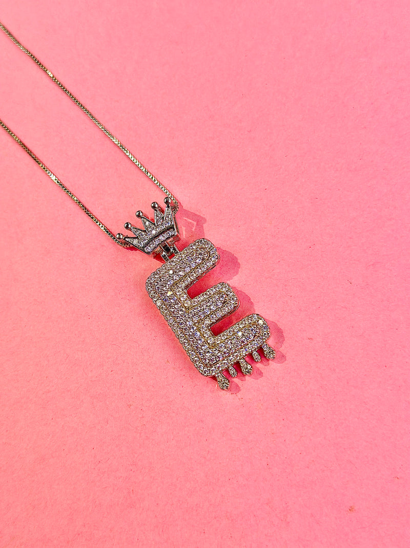 iced alphabet pendants