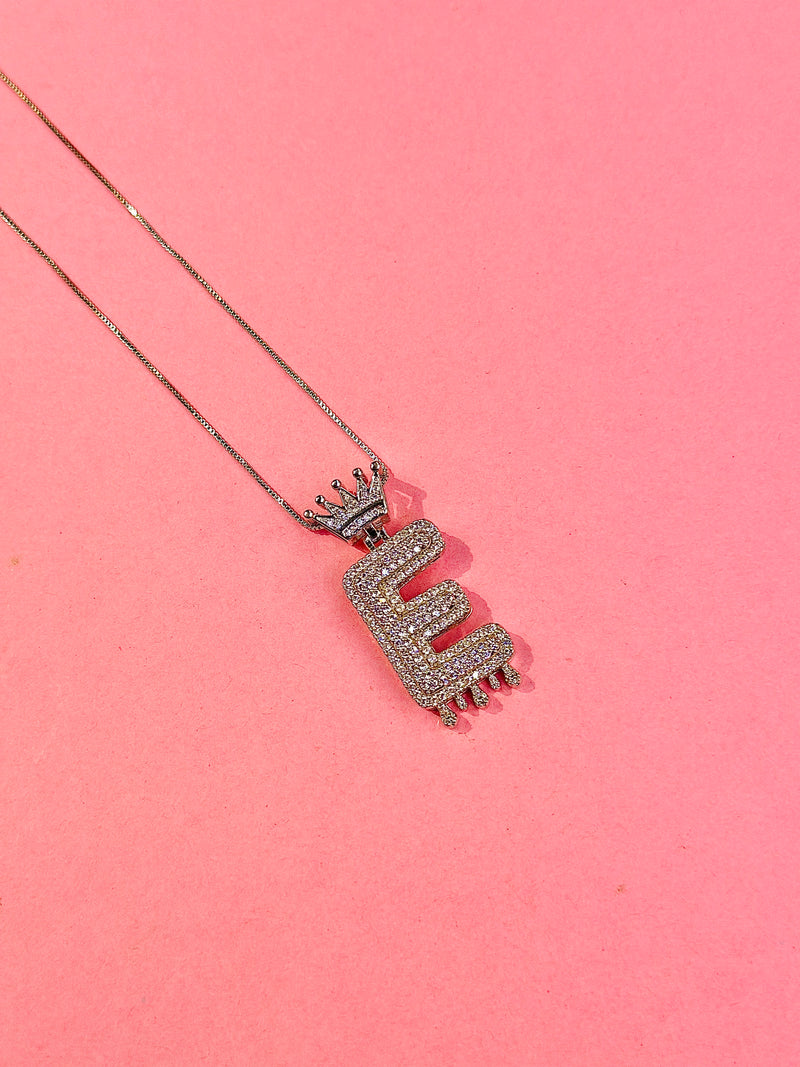 iced alphabet pendants