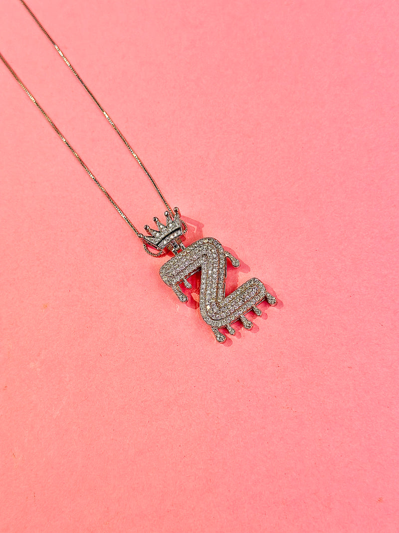 iced alphabet pendants