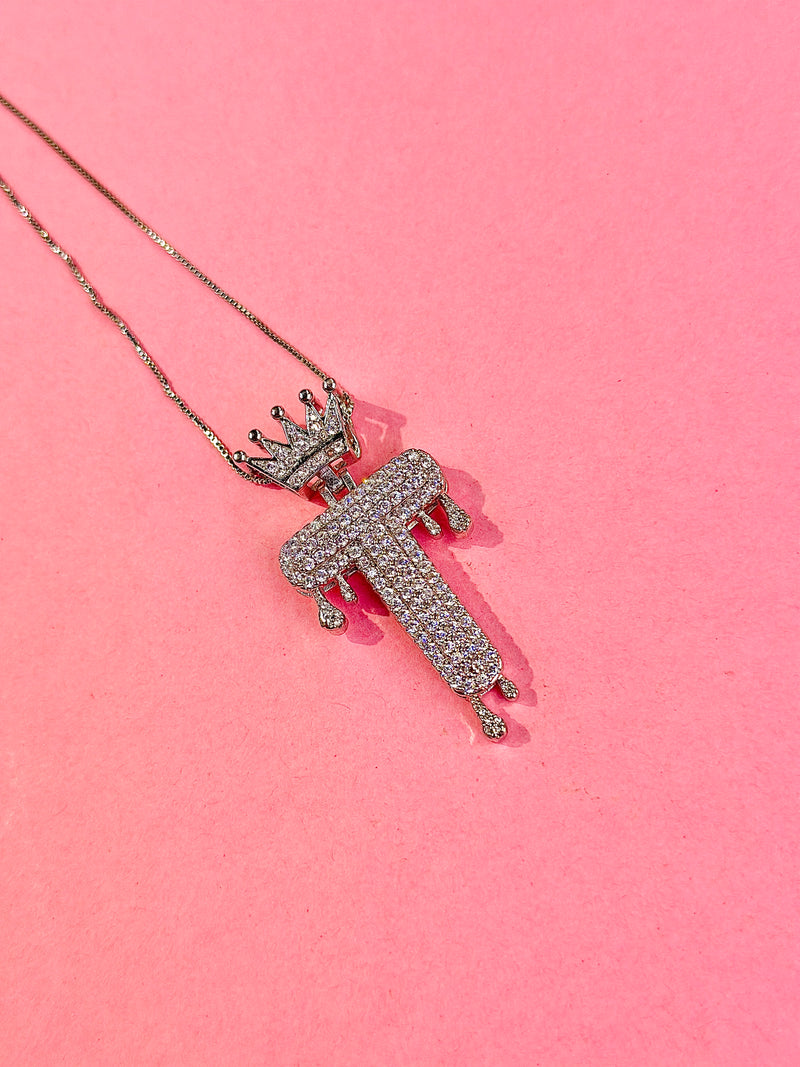 iced alphabet pendants