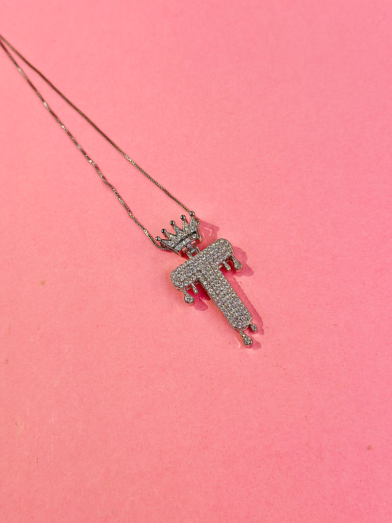 iced alphabet pendants