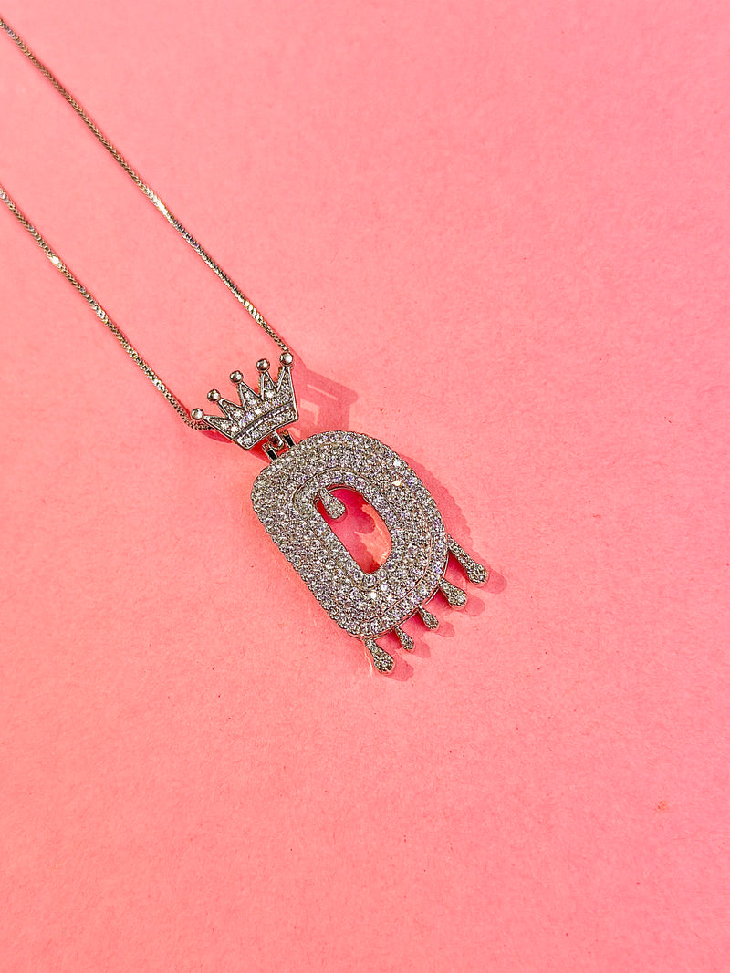 iced alphabet pendants