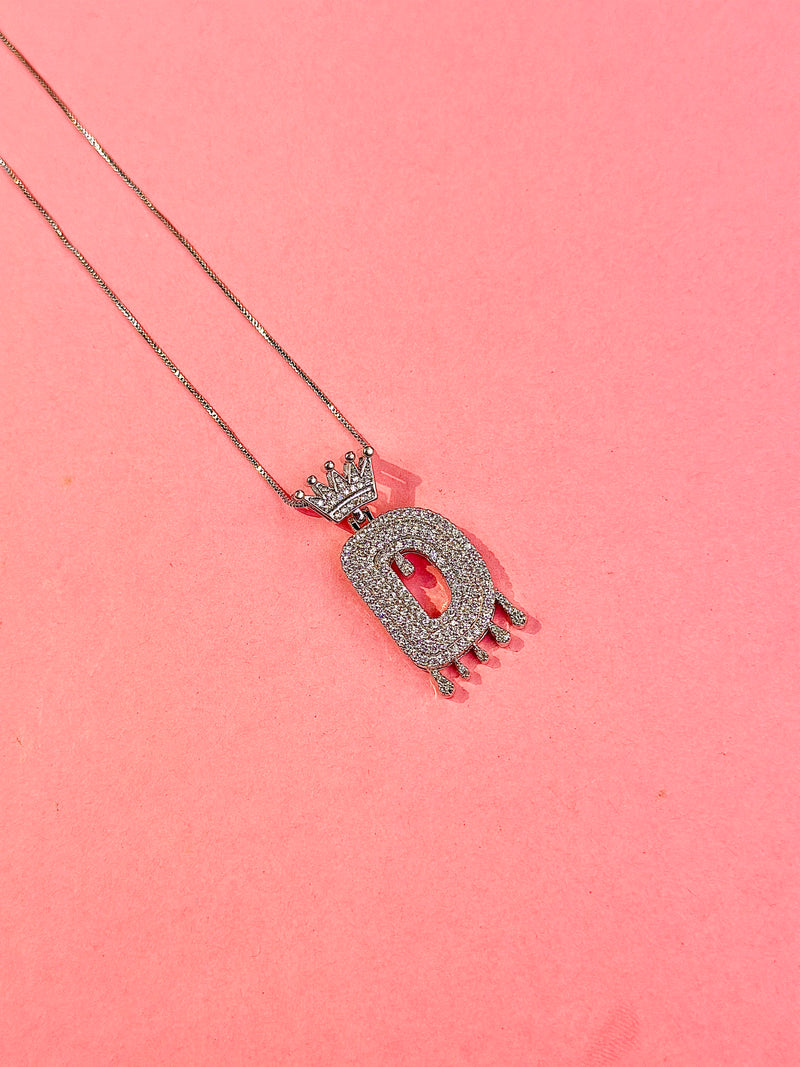 iced alphabet pendants