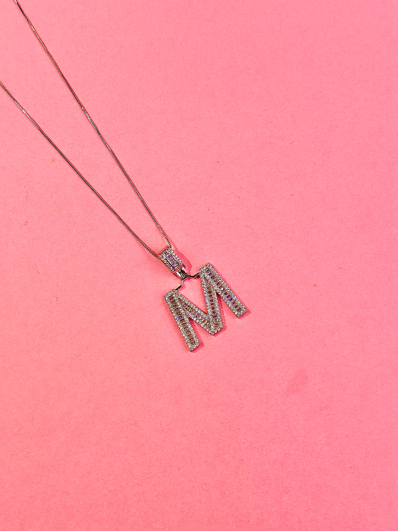 cz alphabet pendants