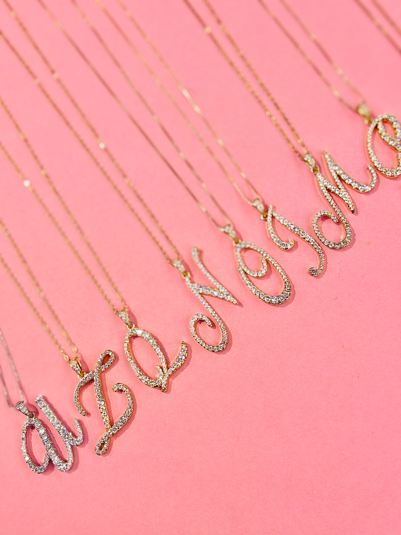 ZIRCOnia alphabet pendants