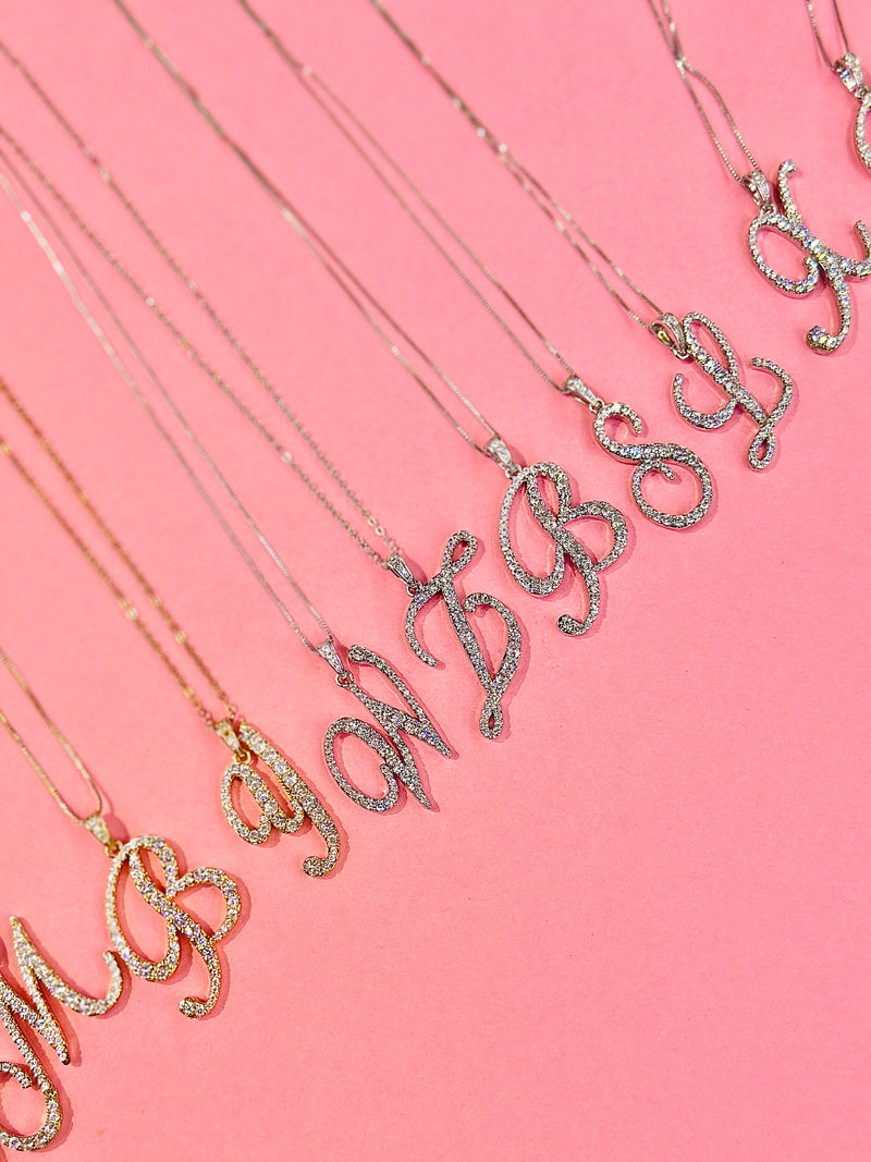 ZIRCOnia alphabet pendants