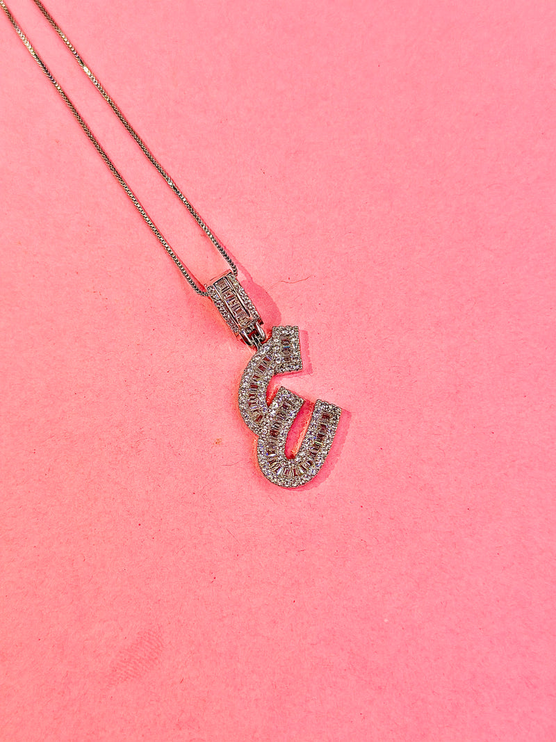 cz alphabet pendants