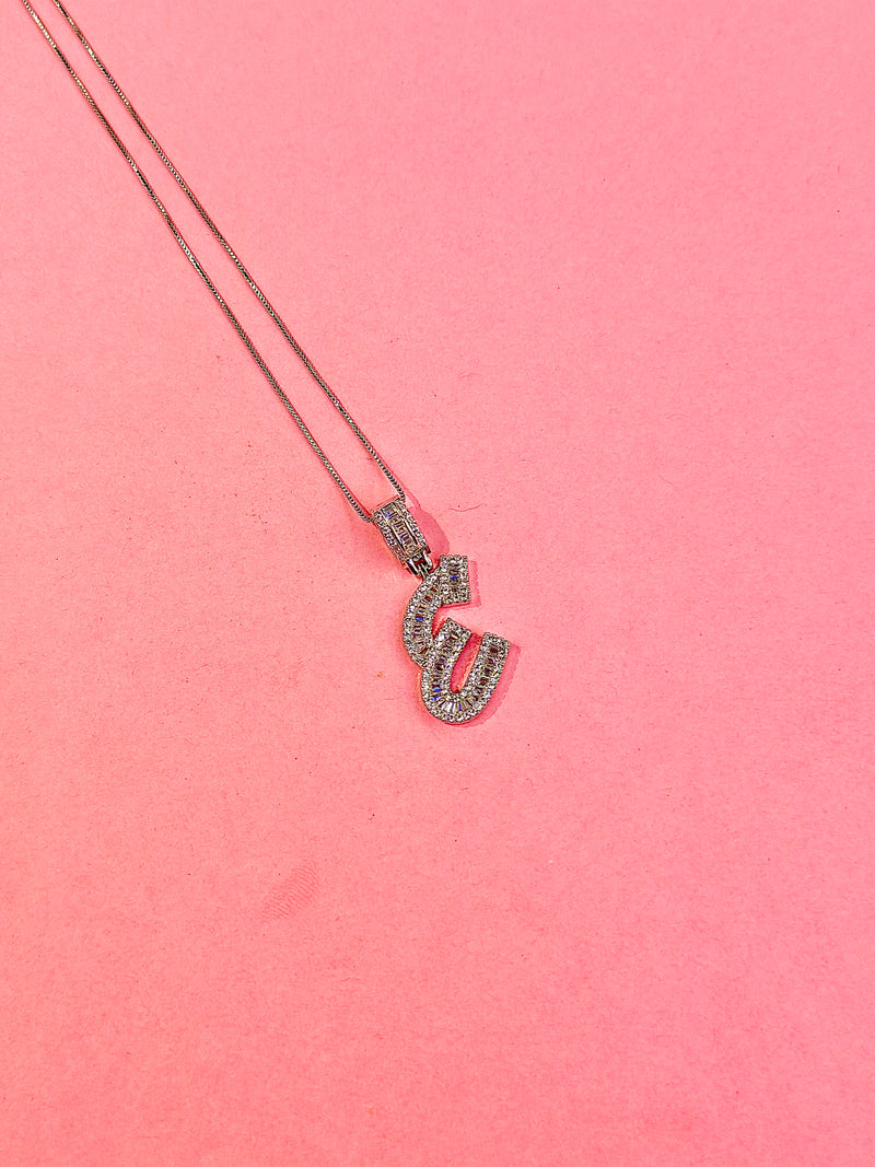 cz alphabet pendants