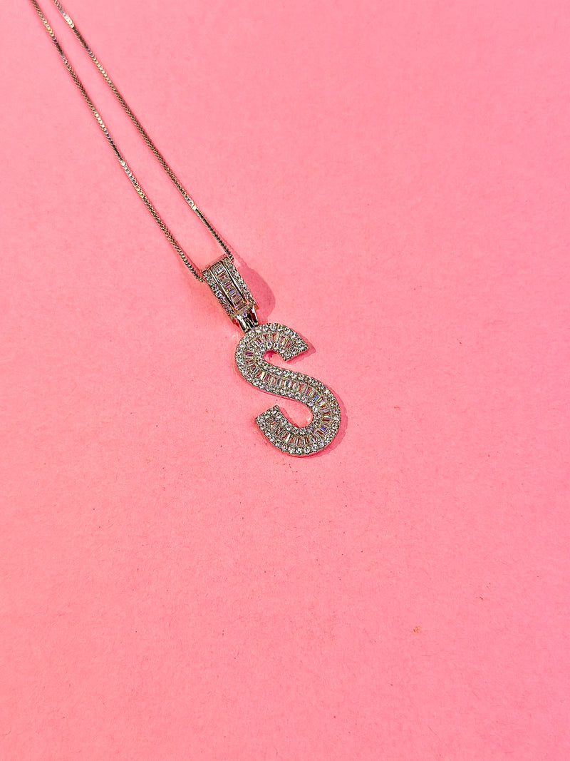 cz alphabet pendants