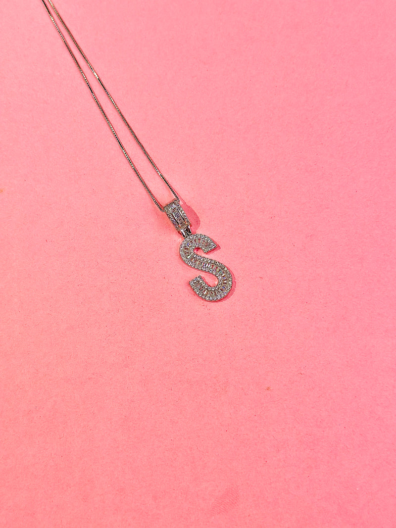 cz alphabet pendants
