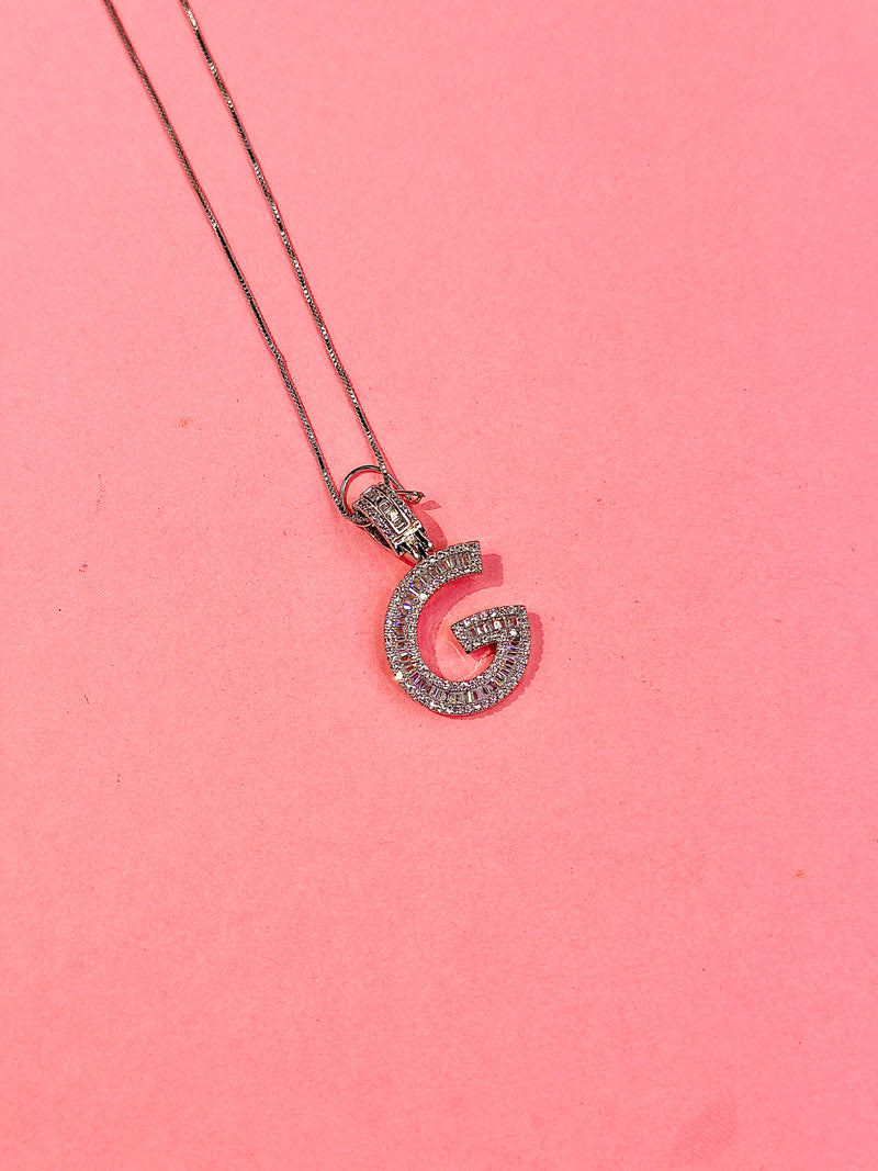 cz alphabet pendants