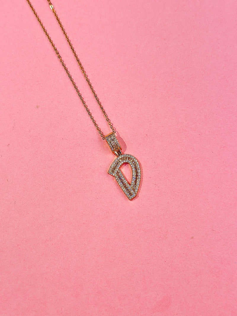 cz alphabet pendants