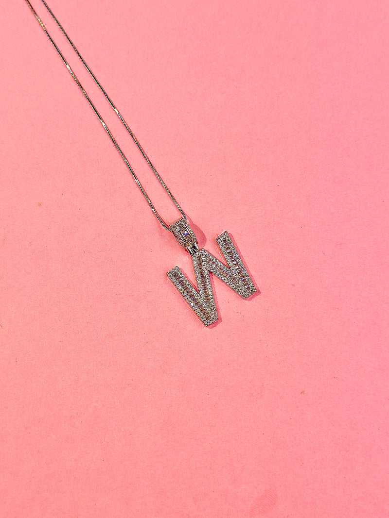 cz alphabet pendants