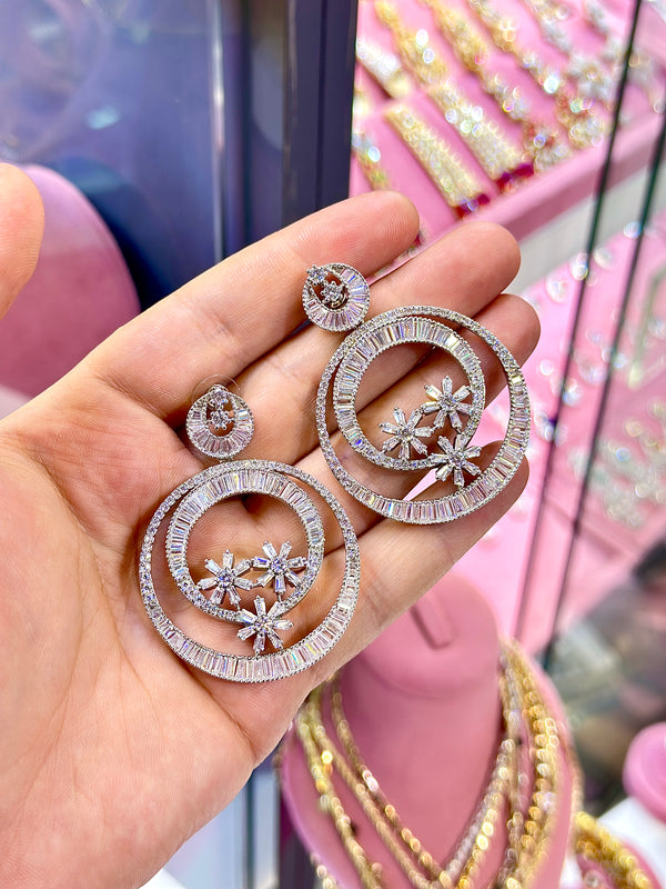 Freya Earrings ( Silver )