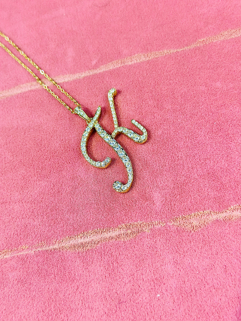 K alphabet pendant