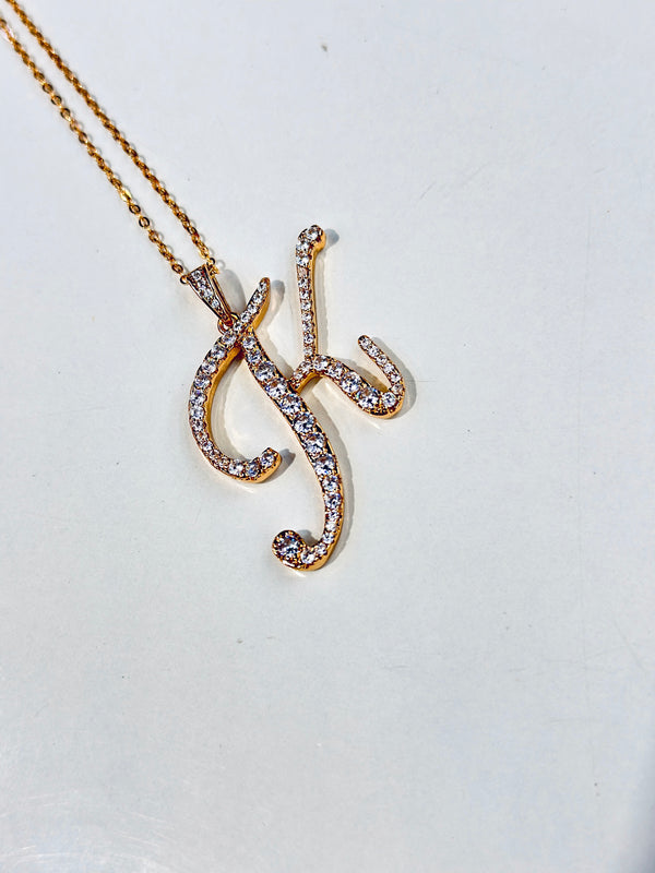 K alphabet pendant