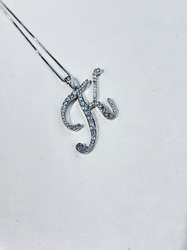 K alphabet pendant