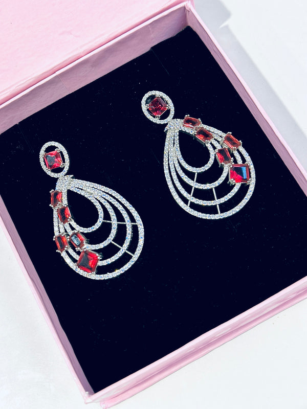 Leonie Earrings ( Ruby