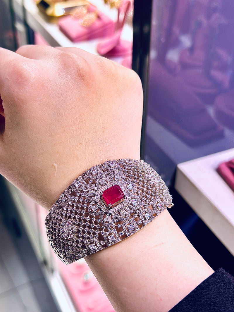 Tessa designer handcuff ( Ruby )