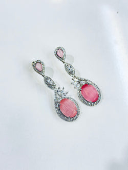 frances earrings ( pink )