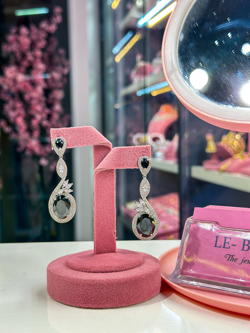 frances earrings ( black